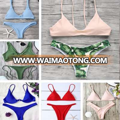 Women Sexy Contrast Color Brazilian Bikini